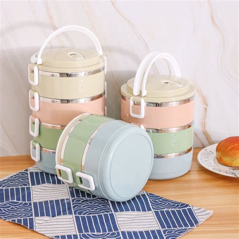 metal bento box lunch|metal stackable lunch box.